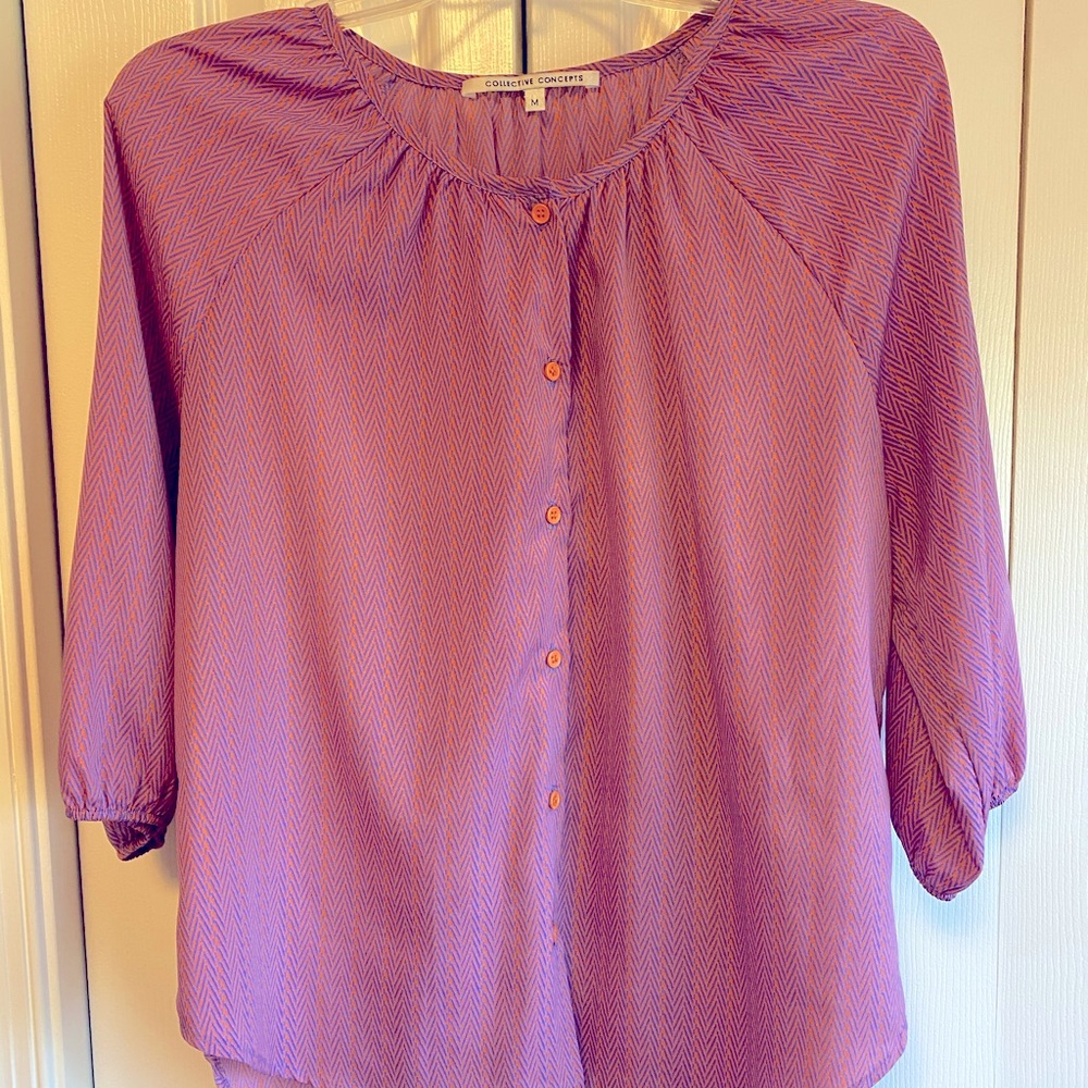 Creative concepts 3/4 sleeve blouse